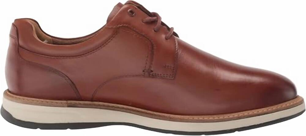 NEW FLORSHEIM men's scarsdale plain toe oxford shoes in cognac
